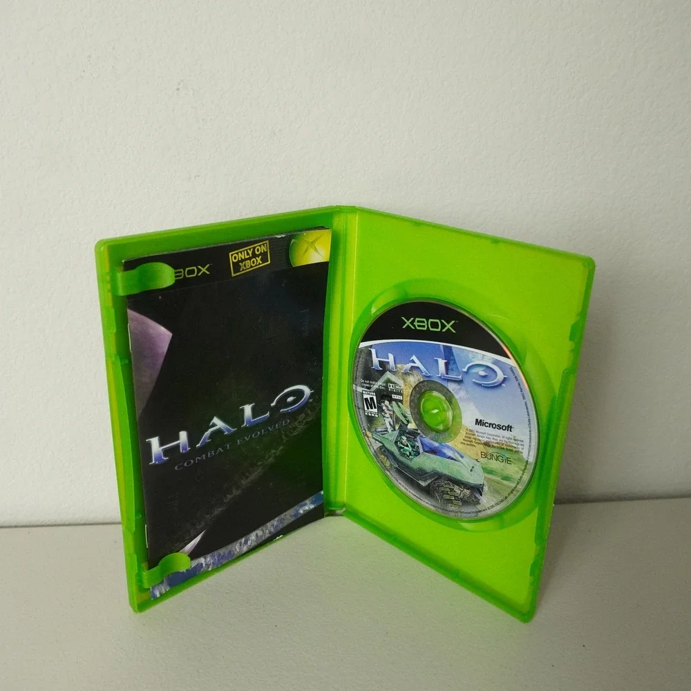 Microsoft Halo Combat Evolved Xbox OS Green Game of the Year Edition CIB